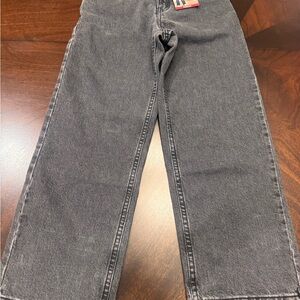 Boys Levi's 578 Black Washed baggy Jeans, size 7x
